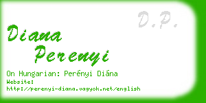 diana perenyi business card
